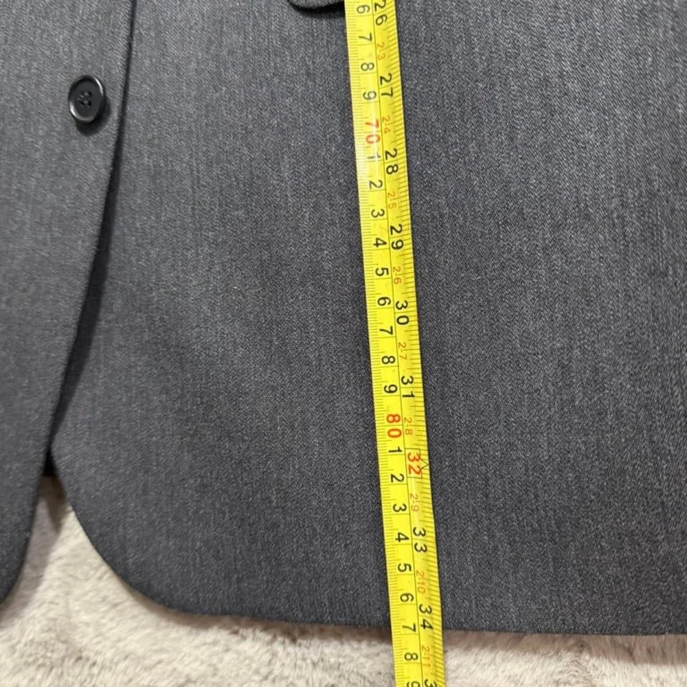 Manzoni‎ Couture Men's Grey Wool Blazer Jacket 44R Italy Career Business